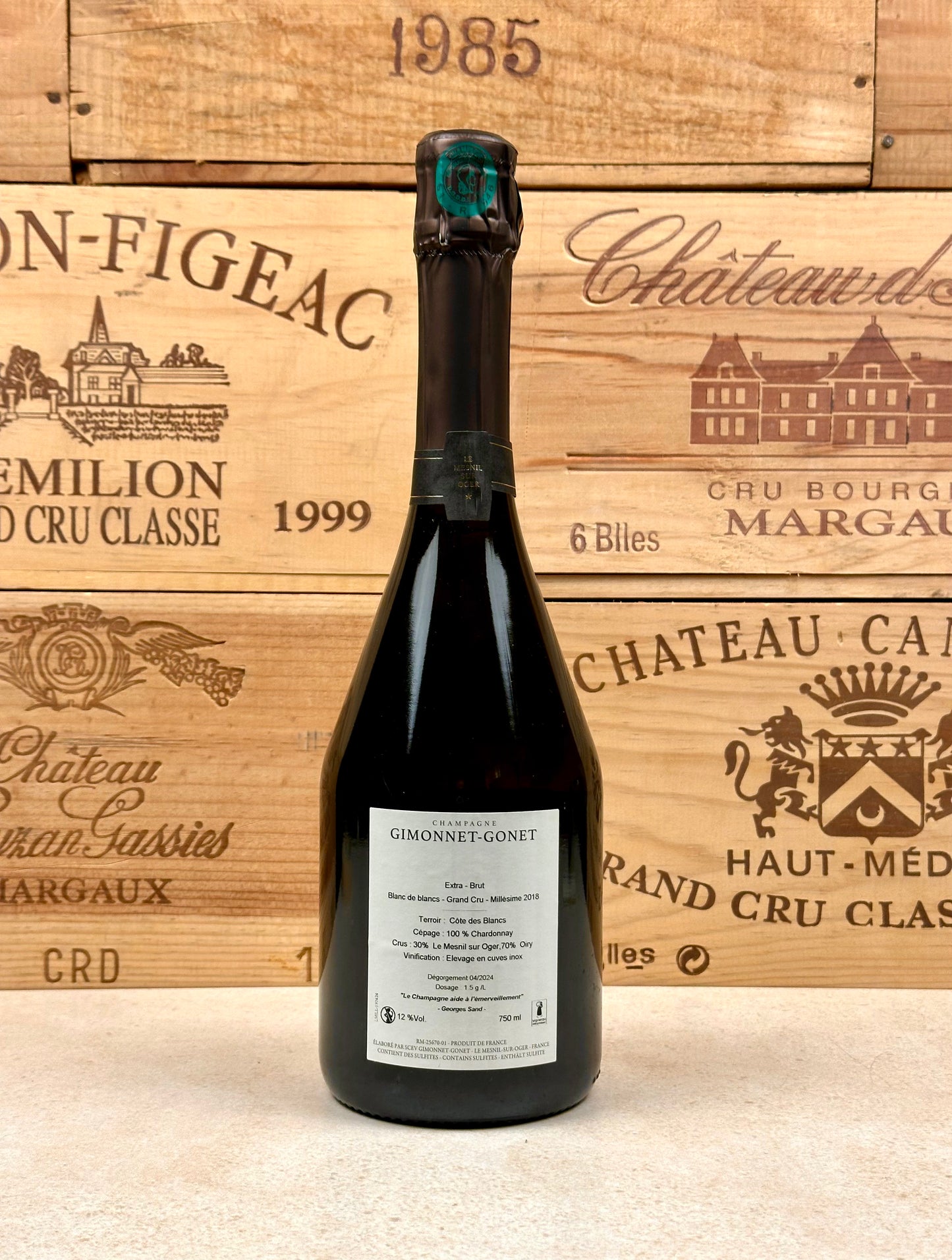 Champagne Gimonnet-Gonet L'identite Blanc de Blancs Grand Cru Millesime 2018