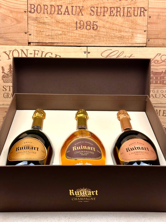 Ruinart Campagne Trio Set Vintage - Brut - Blanc de Blancs - Rosé