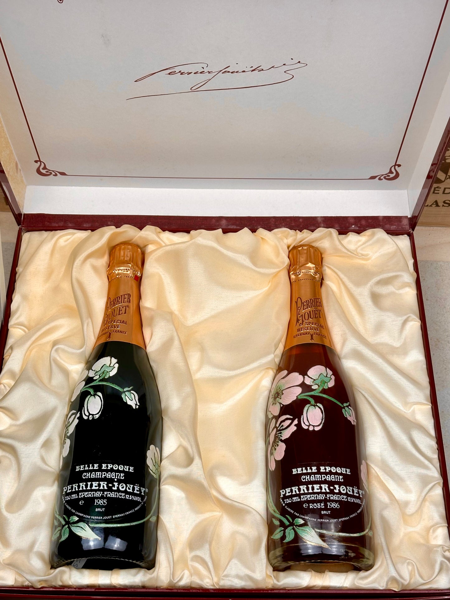 Perrier Jouët - Belle Epoque Brut 1985 & Belle Epoque Rosé 1986